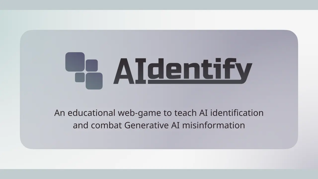 The thumbnail for a project called "AIdentify"